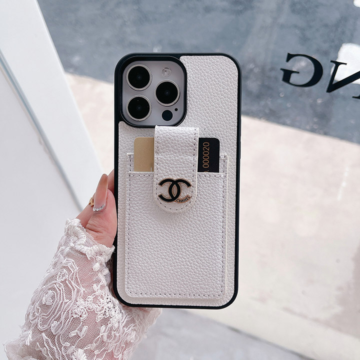 chanel iphone15ケース背面にカード入れ付き