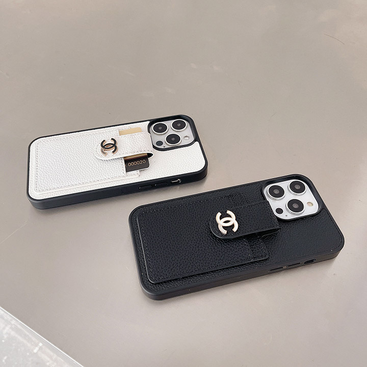 chanel iphone15スマホケース白黒