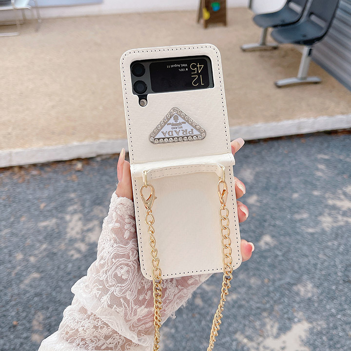 プラダ galaxy zフリップ 6ケース ショルダー