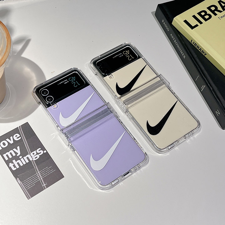 ギャラクシーZFlip4 nike 携帯ケース 極シンプル