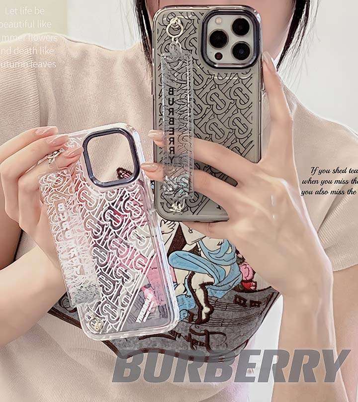 手首ストラップ付き Burberry iPhone 14pro カバー