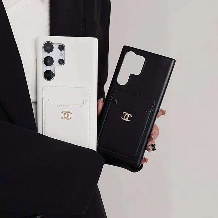 iphone 15 カバーchanel レザー