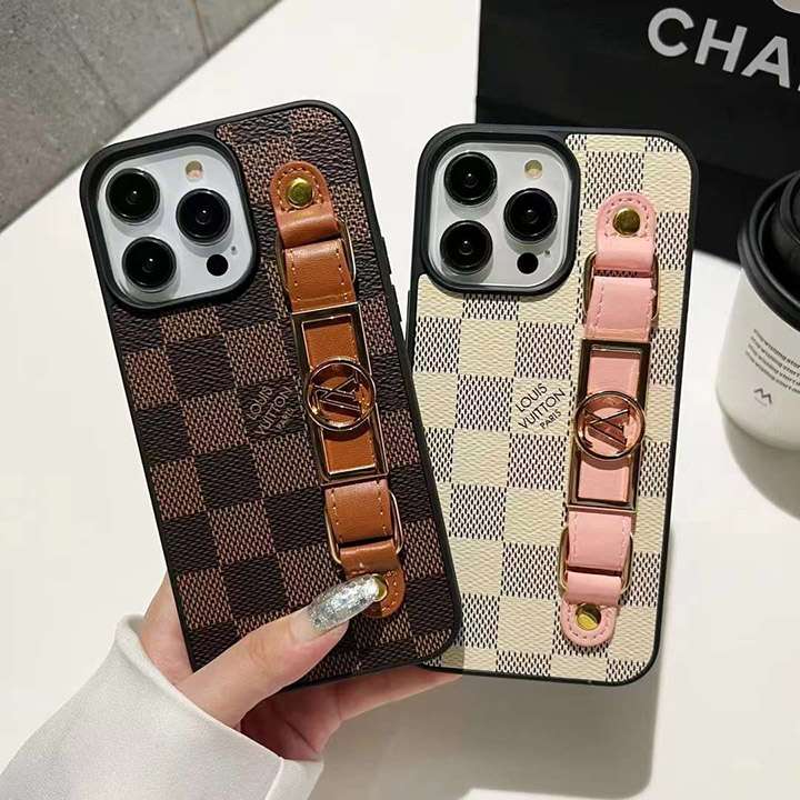 iphone 15pro max スマホケース 手首バンド ルイヴィトン風