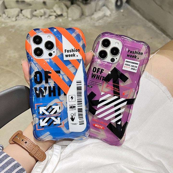 off white iphone 15カバー
