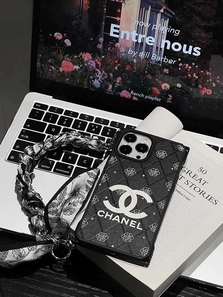 四角保護 シャネル chanel アイホン 14pro max カバー