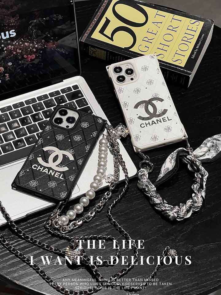 iphone 15pro max ケース 白黒 シャネル chanel