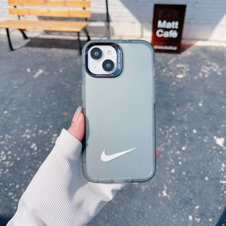 半透明 NIKE iphone15 pro maxケース