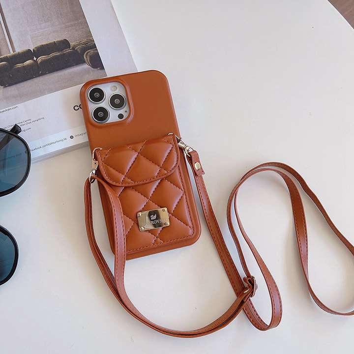 swarovski iphone15ケース ショルダー 斜めがけ