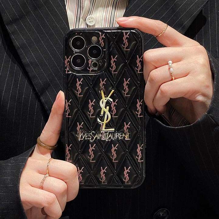 YSL iphone16ケース エンボスレザー