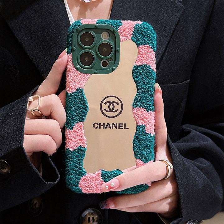 女性向け iphone15ケース chanel 鏡付き