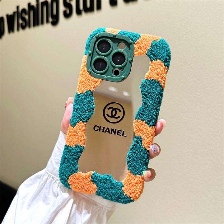 女性向け iphone15ケース chanel 鏡付き