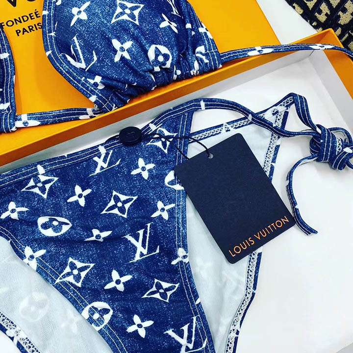 ルイヴィトン ビキニ 水着 ブルー