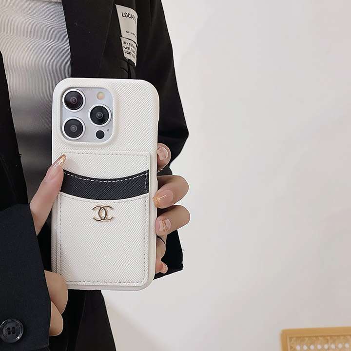 Chanel風 iphone15ケース二層 カード収納