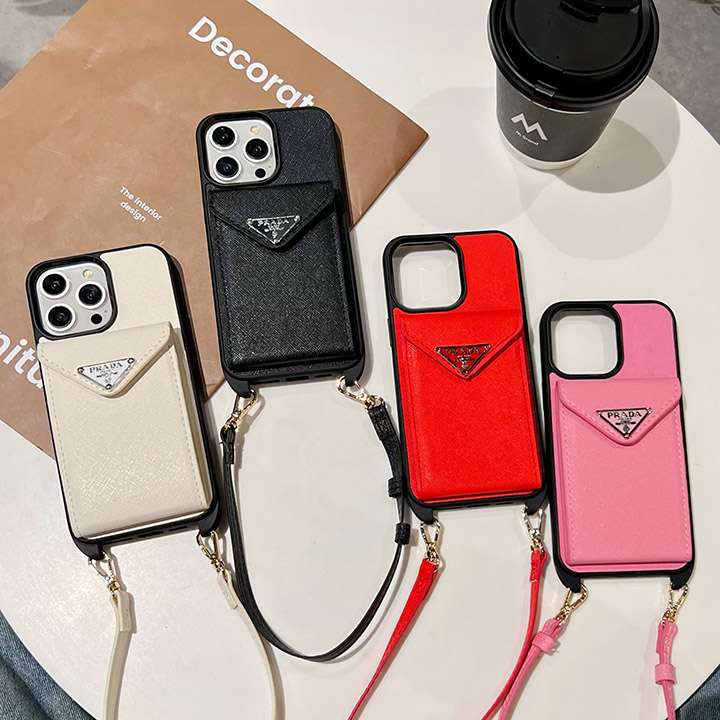 prada iphone15携帯ケースレザー