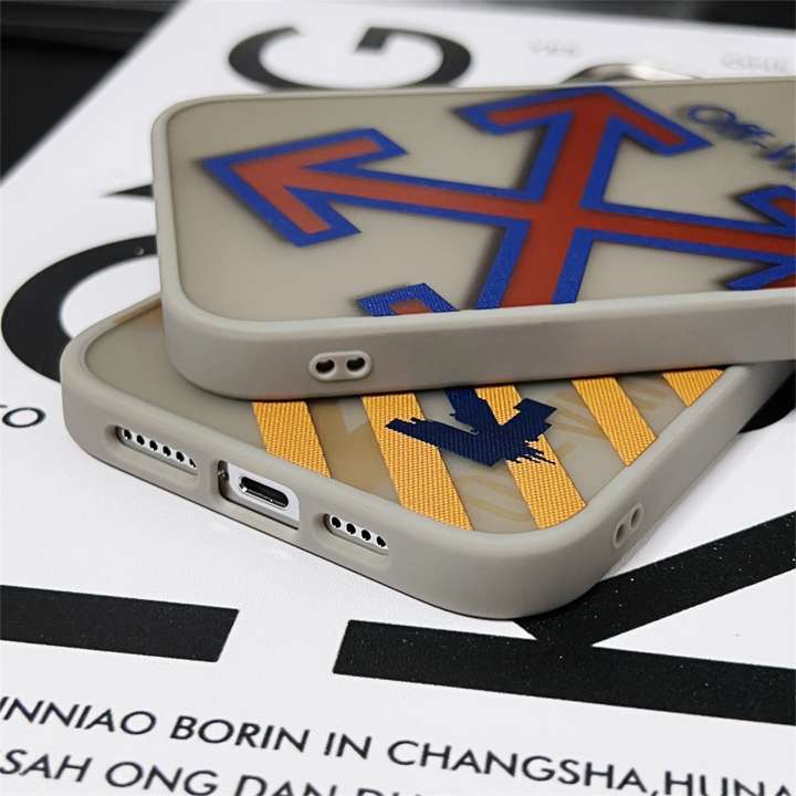 半透明 off white iphone15 携帯 ケース