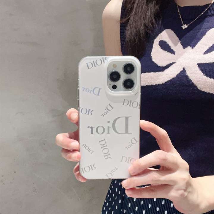 dior iphone15ケースシルバー