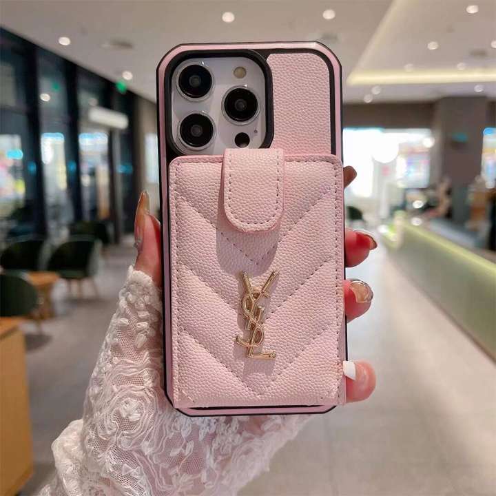 ysl ロゴ iphone15 plusケースレデイース