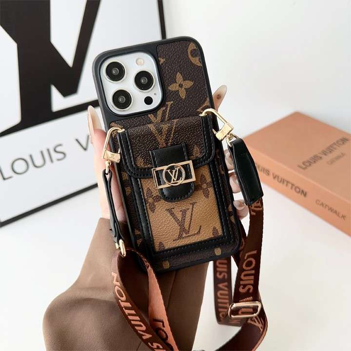 lv iphone xsケースストラップ付き