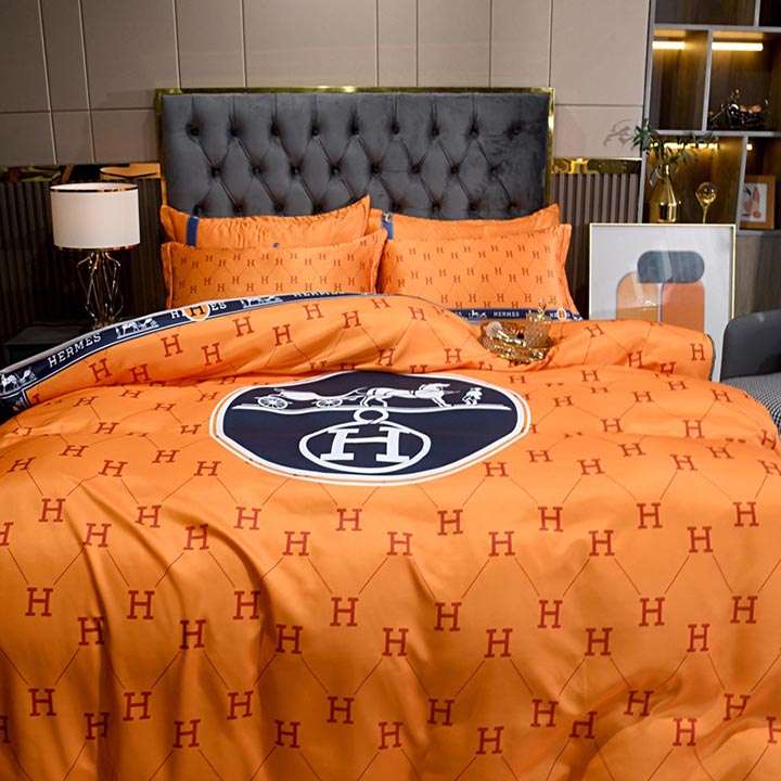 Hermes 布団カバー4点セット 春夏