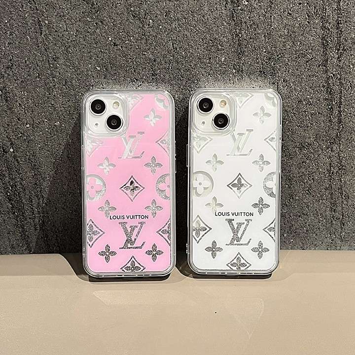 ルイヴィトンiphone14ケースピンクキラキラ