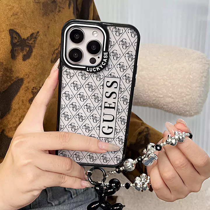guess iphone 17ケース ハンドストラップ付き