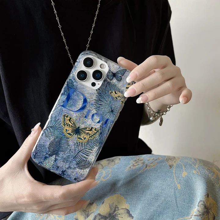 ディオールiphone16ケースキラキラ