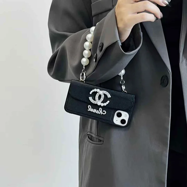 chanel iphone16ケース パール 上品