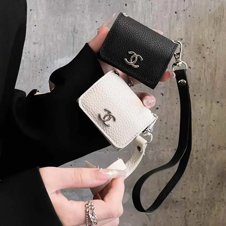 chanel airpods 4ケース ストラップ付き