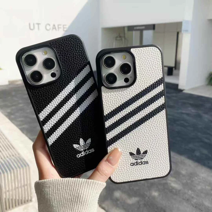 Adidas iphone16 plusケース 白黒 流行り