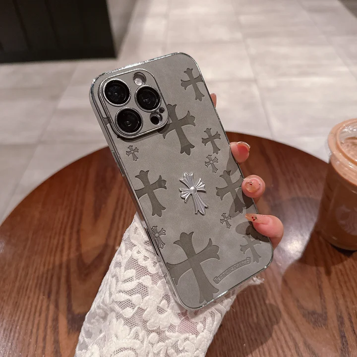 クロームハーツiphone16 proケース 電気メッキ