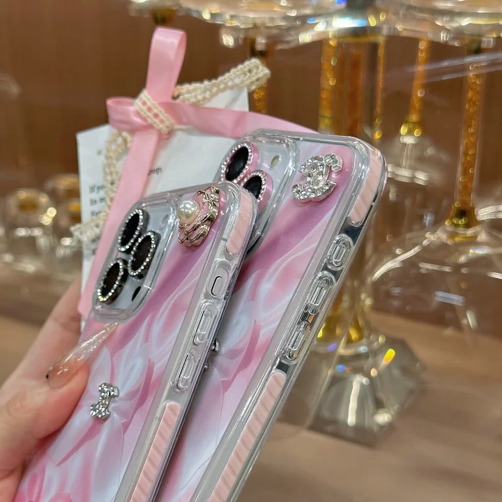 シャネル iphone16 proケース 背面 リボン