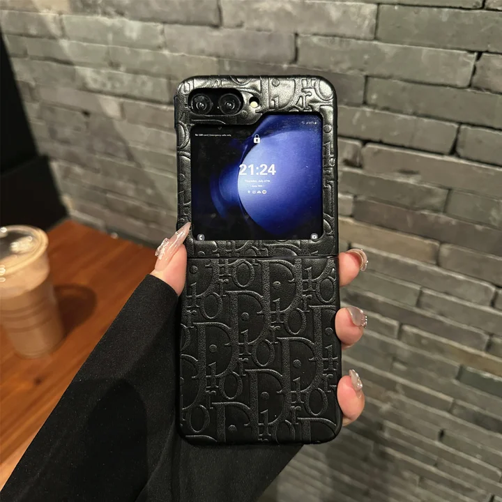ディオール galaxy Z Flip6ケース マグネット内蔵