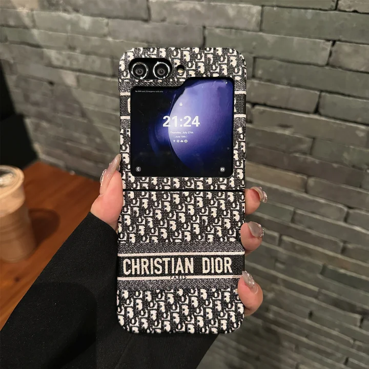 ディオール galaxy Z Flip6ケース マグネット内蔵