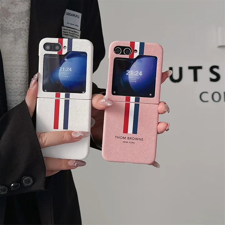 thom browne galaxy z flip6ケース マグネット内蔵