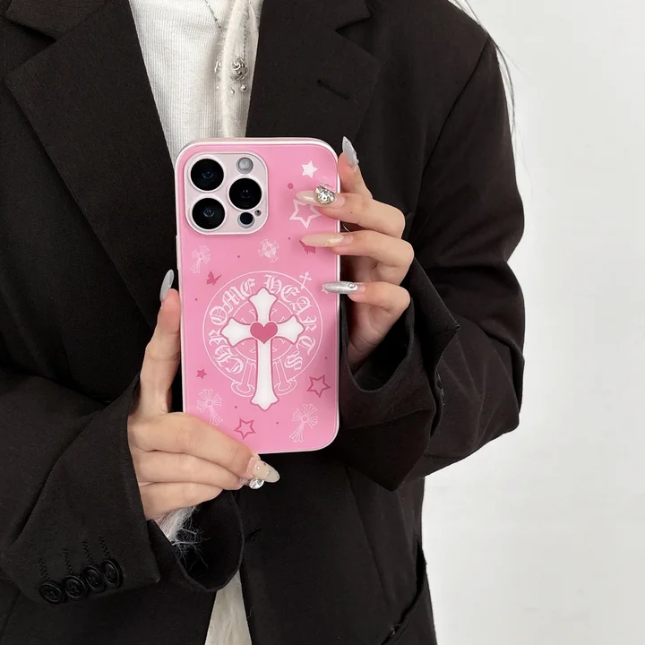 クロームハーツiphone16ガラスケース