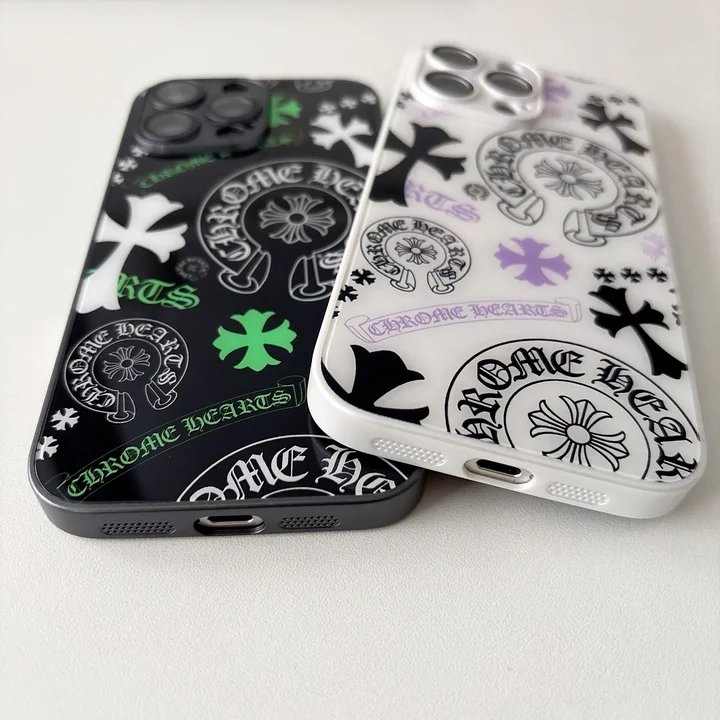 chrome heartsロゴ iphone16スマホケース
