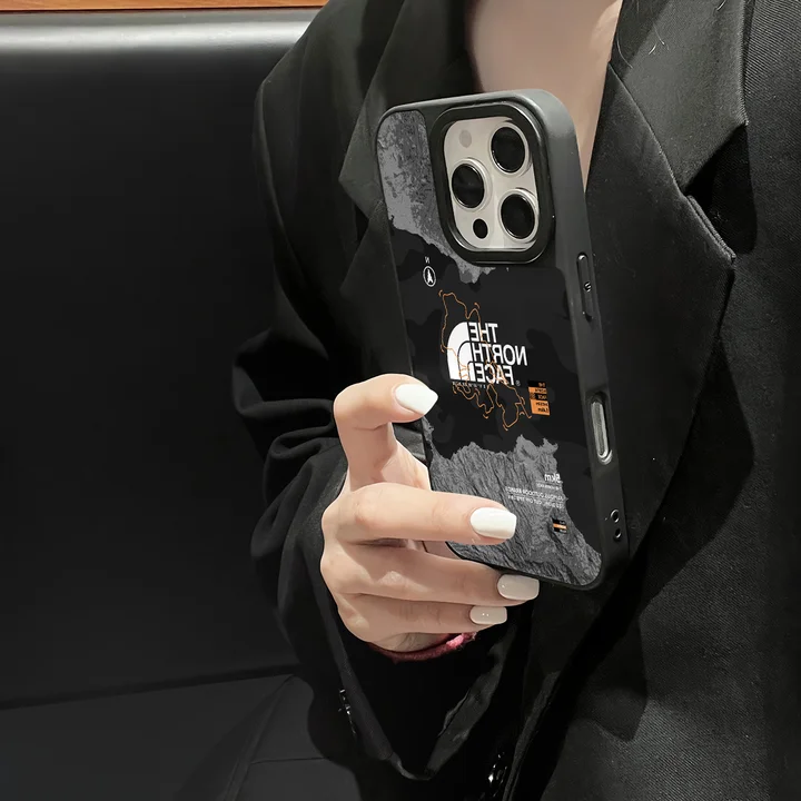 ノースフェイスiphone16 proケース 指紋防止