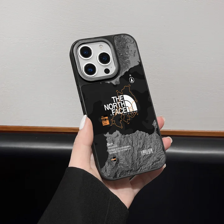 ノースフェイス iphone16 proスマホケース ブラック
