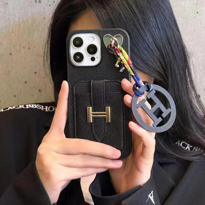 エルメス iphone16eケース カード収納 背面