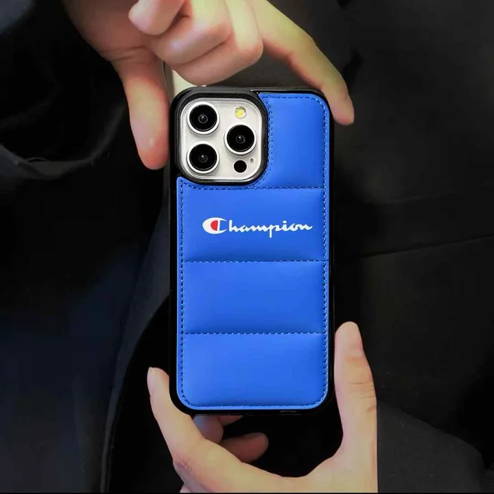 チャンピオンiphone16 proケース ダウンジャケット