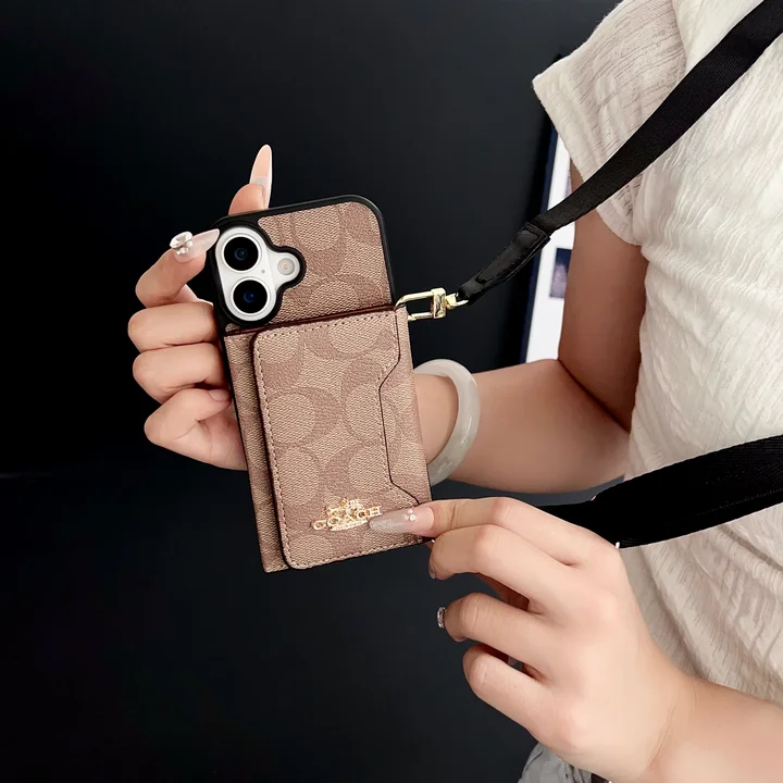 Coach iphone16 plusケース カード収納