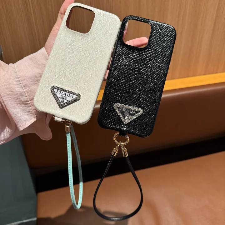 Prada iphone 16 pro maxケースストラップ付き
