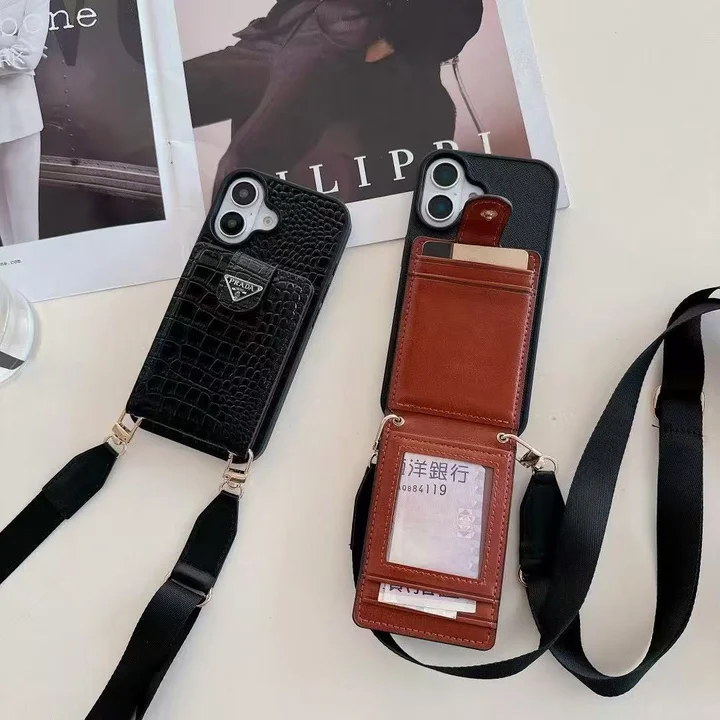 prada iphone 16 proケース ストラップ付き