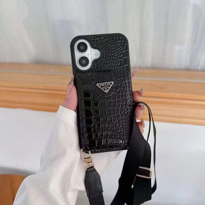 背面 カード収納 iphone16ケース prada