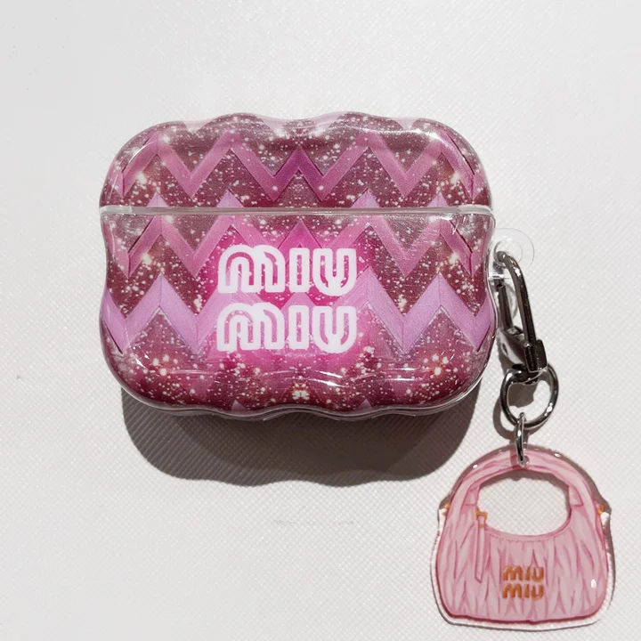 miu miu airpods4ケース カラビナ付き