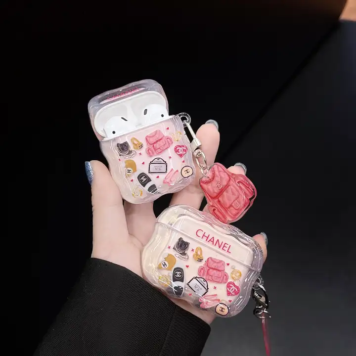 chanel airpdos4ケース ハート ペンダント 飾り