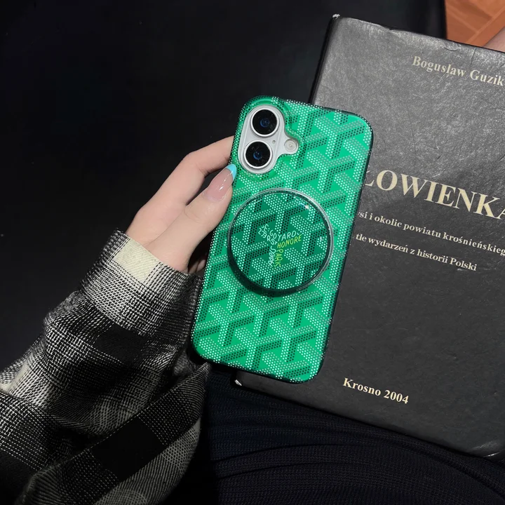 Goyard iphone17 pro maxケース 磁吸 スタンド