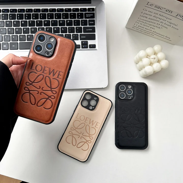 ロエベ iphone17ケース レザー