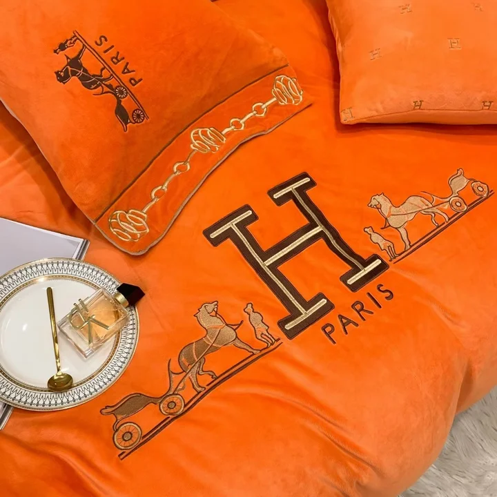 hermes 布団カバー ベルベット