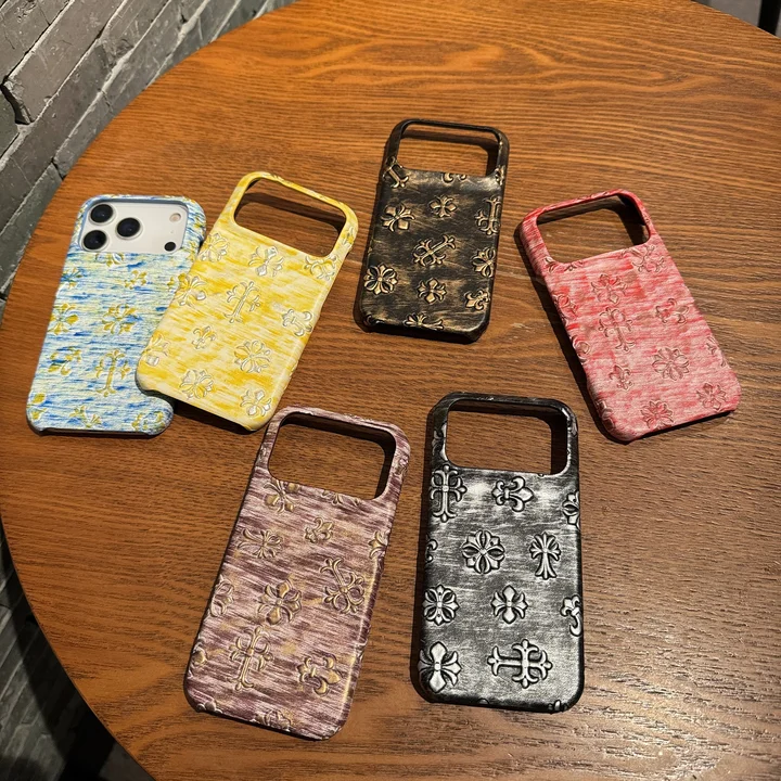 クロームハーツiphone17promaxケース レリーフ加工